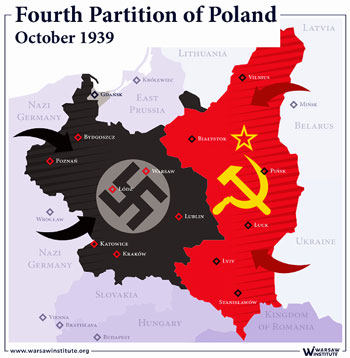 Spartizione della Polonia tra Tedeschi e Sovietici Spartizione della Polonia tra Tedeschi e Sovietici