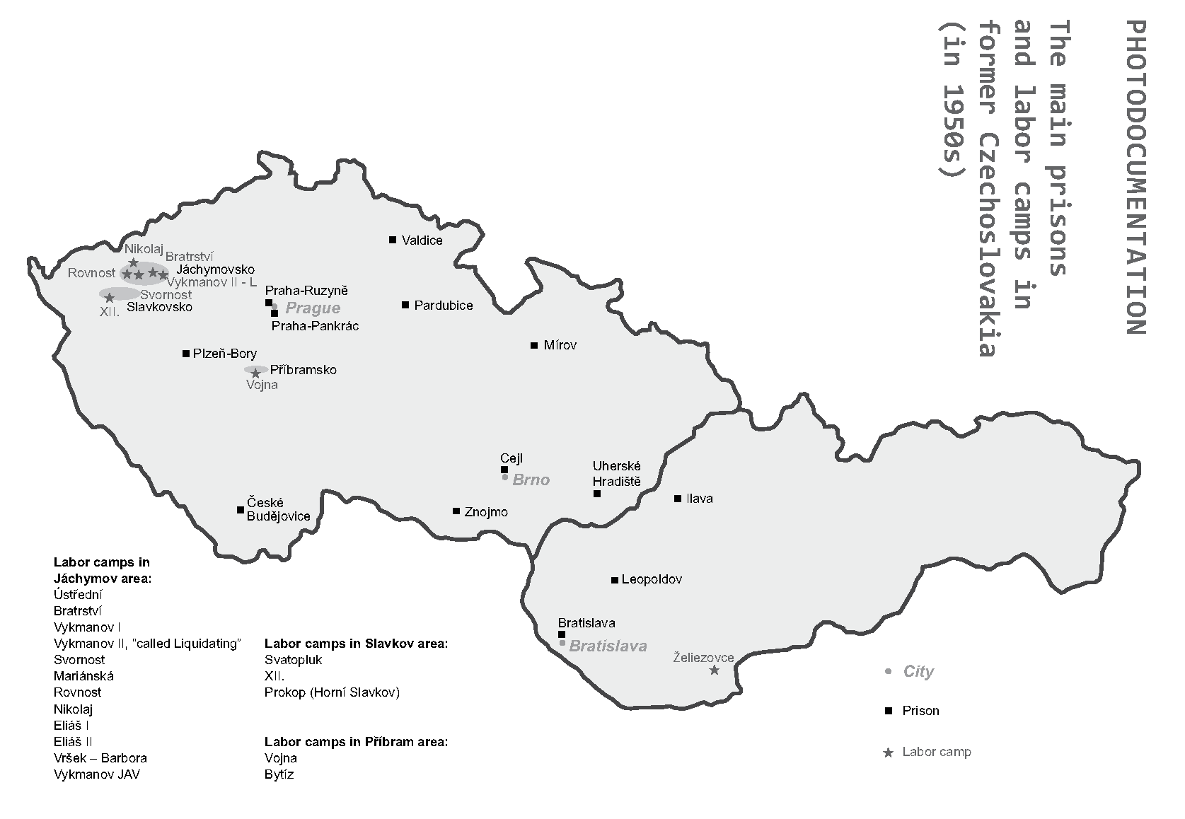 Prigioni e campi di lavoro forzato in Cecoslovacchia