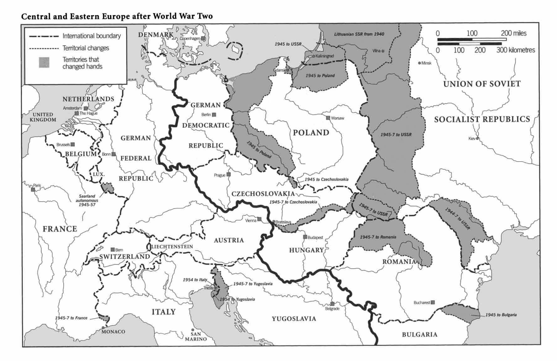Territori polacchi annessi da Germania e Urss