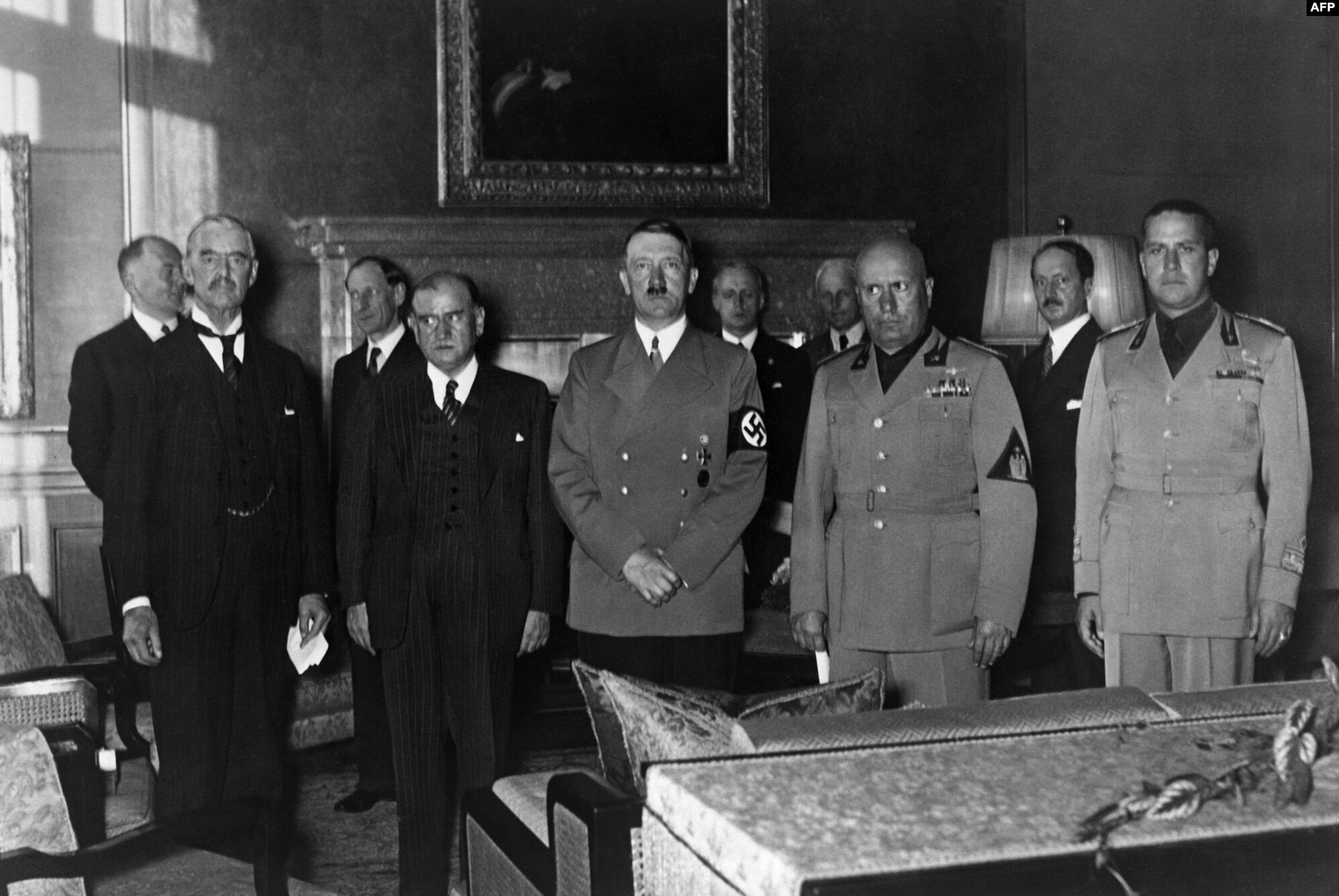 Firmatari dell'accordo di Monaco 1938.