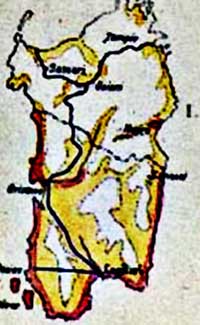 Carta della malaria in Sardegna