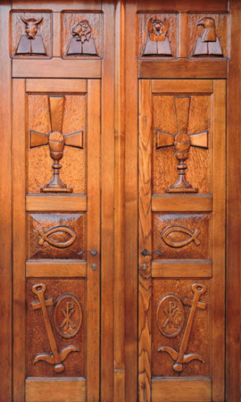 Portale della chiesa parrocchiale di Norbello